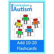 Robot Addition 10 - 20 Flashcards 